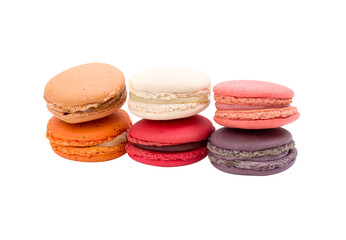 Macarons isolated