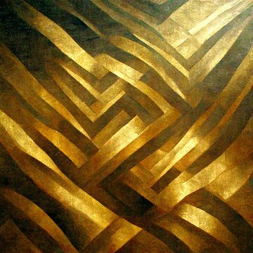 Gold graphic pattern. Digital art, Geometric abstract pattern. Subtle patttern. Photo realistic, concept art, cinematic light, background, wallpaper, illustration