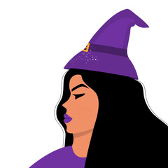 Beautiful beauty witch for halloween
