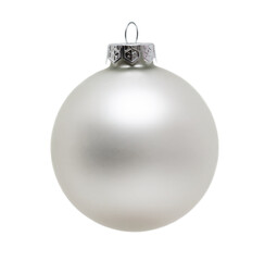Silver christmas decoration ball