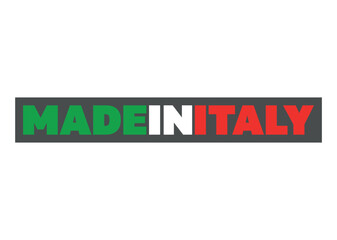 Fototapeta premium Made in Italy. Italian logo and sticker. 