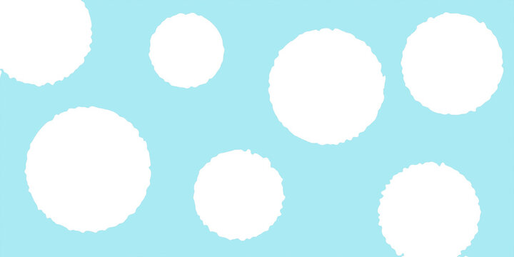 illustrazione di fori circolari con bordo irregolare e sfondo trasparente su superficie azzurra
