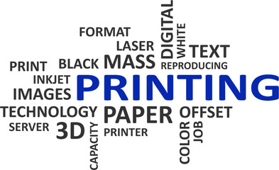 word cloud - printing