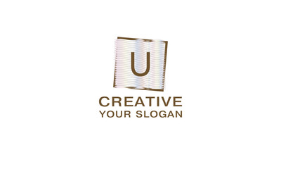 Modern letter U logo design. Business monogram, digital technology concept icon, company. Modern Letter Template Vector Illustration.