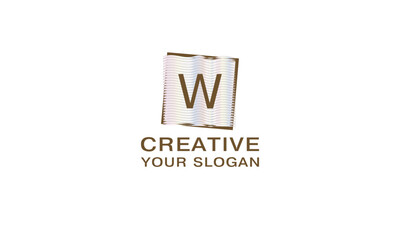 Modern letter W logo design. Business monogram, digital technology concept icon, company. Modern Letter Template Vector Illustration.