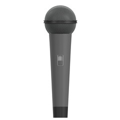 3d rendering illustration of a traditional microphone