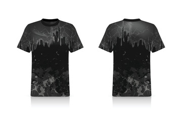Specification Soccer Sport mockup , Esports Gaming T Shirt Jersey template. mock up uniform . Vector Illustration design