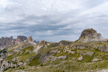 Landscapes in the surroundings of the three peaks of Lavaredo