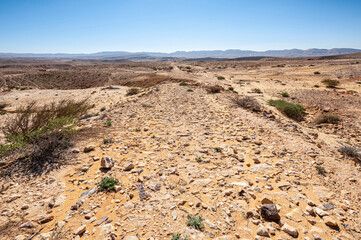 Rock formations in the Israel desert