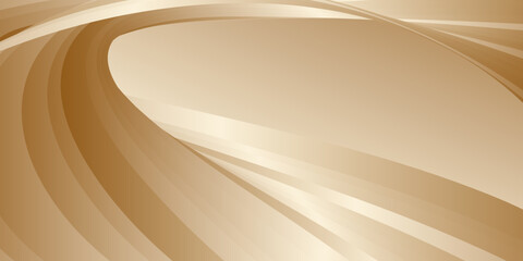 Gradient waves with silk gold glitter. Abstract cover design, banner, background