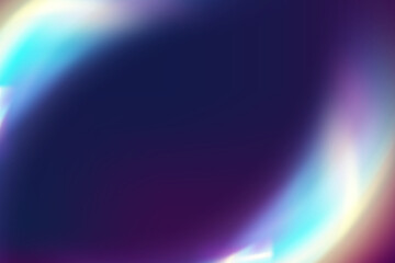 Rainbow highlights on a black background.Glare or reflection from water and glass.Glittering particles for social media backgrounds, product presentations, photo shots.