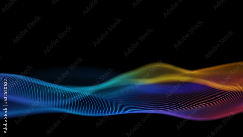Poster abstract technology wave background. internet technology concept digital background. internet networ