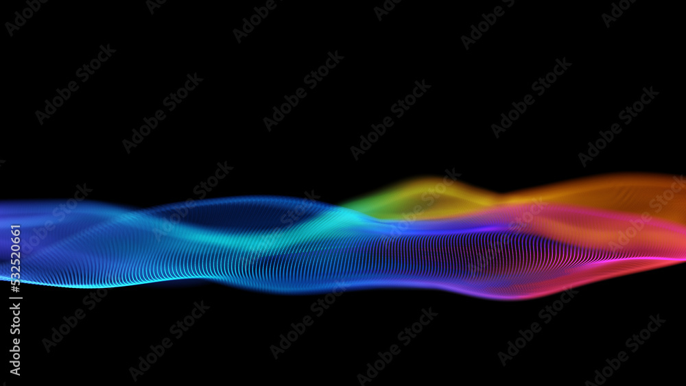 Poster abstract technology wave background. internet technology concept digital background. internet networ