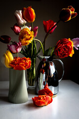 Still life with tulips