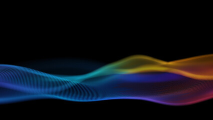 Abstract technology wave background. Internet technology concept digital background. Internet network concept. Data science color background.