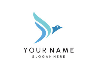 Bird Logo abstract design vector template. Flying birds logotype concept icon.