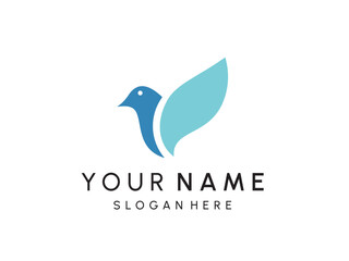 Bird Logo abstract design vector template. Flying birds logotype concept icon.