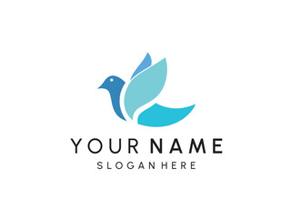 Bird Logo abstract design vector template. Flying birds logotype concept icon.