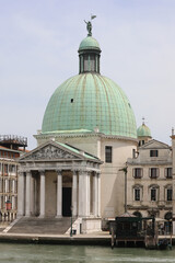 dome of the church near the train station in Venice  Italy called SAN SIMEON PICCOLO
