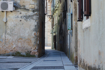 view into the ancient part of Senj