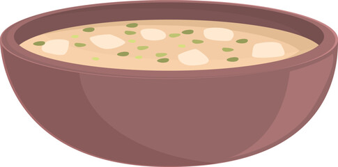 Mushroom soup icon cartoon vector. Asian plate. Cook sushi
