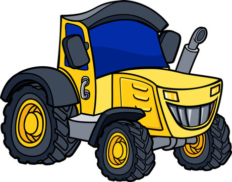 recommend clip art: Tractor Cartoon