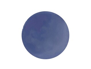 Circle watercolor texture.Blue violet color abstract brush stroke. With paper effect