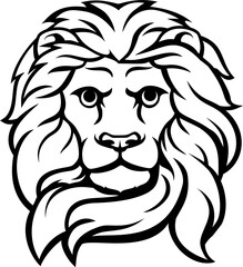 Obraz premium Noble Lion Head Concept