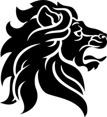 Obraz premium Lion Head Side On