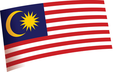 Malaysian flag icon cartoon vector. Happy day. Nation freedom