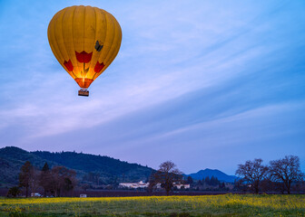 Hot Air Ballooning Across Napa Valley, California