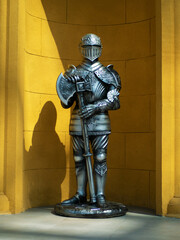 Mock-up model of a knight in armor