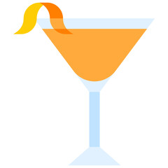 Earthquake Cocktail icon, Alcoholic mixed drink vector