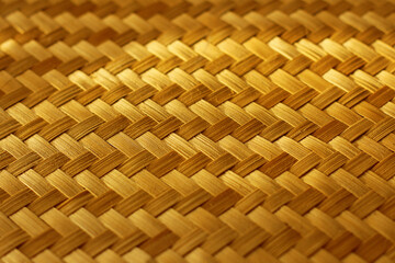 Weave texture. natural straw background. the texture of rattan weaving. heterogeneity and uniqueness of natural materials.