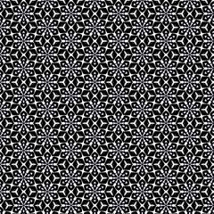 Geometric Black White Floral Texture Decoration Element Laminate Wrapping Paper Print Textile Tile Fashion Fabric Cloth Background Wallpaper Interior Graphics Print Vector Art Pattern