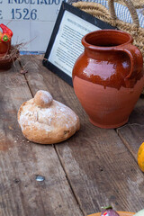 Fresh food, vegetables and legumes typical of the mediterranean diet 