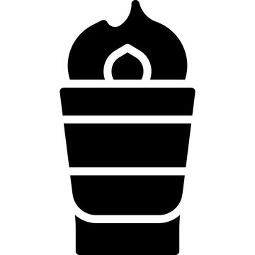 B-52 Cocktail icon, Alcoholic mixed drink vector