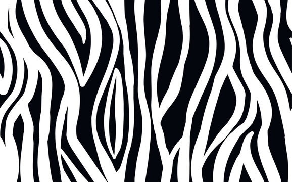 Abstract modern zebra seamless pattern. Animals trendy background. Beige decorative vector stock illustration for print, card, postcard, fabric, textile. Modern ornament of stylized skin