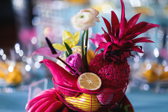 Bright decoration on table 