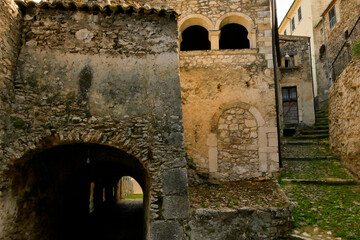 Borgo medievale di Capestrano.Abruzzo, Italy