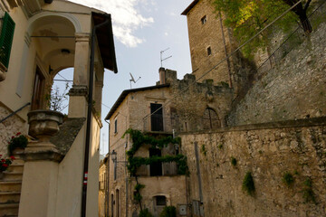 Borgo medievale di Capestrano.Abruzzo, Italy