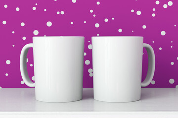 White mug mockup, Couple mug mockup, 11 oz white mug mockup, Two White Mugs Mockup, Digital Mockup,	