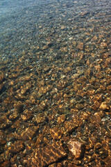 Sandy seashore, summer background