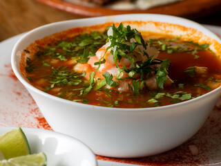 soup with shrimps