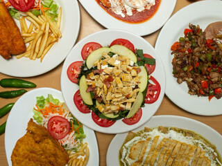 set of images of food