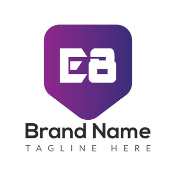 Abstract E8 letter modern initial logo design	

