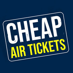 Cheap Air Tickets Stamp on Dark Red Background. Square shape air ticket stamp wallpaper