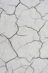 cracked up topsoil in a catastrophic drought in summer