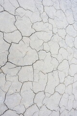 cracked up topsoil in a catastrophic drought in summer