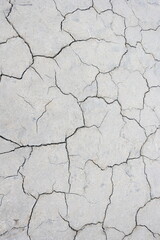 cracked up topsoil in a catastrophic drought in summer